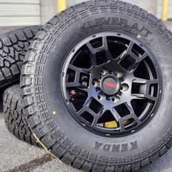 Toyota TRD Pro replica wheels 6x139.7 All-terrain tires Tacoma 4Runner Tundra Sequoia