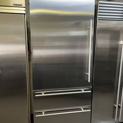 VIKING 36”WIDE BUILT IN BOTTOM FREEZER REFRIGERATOR 