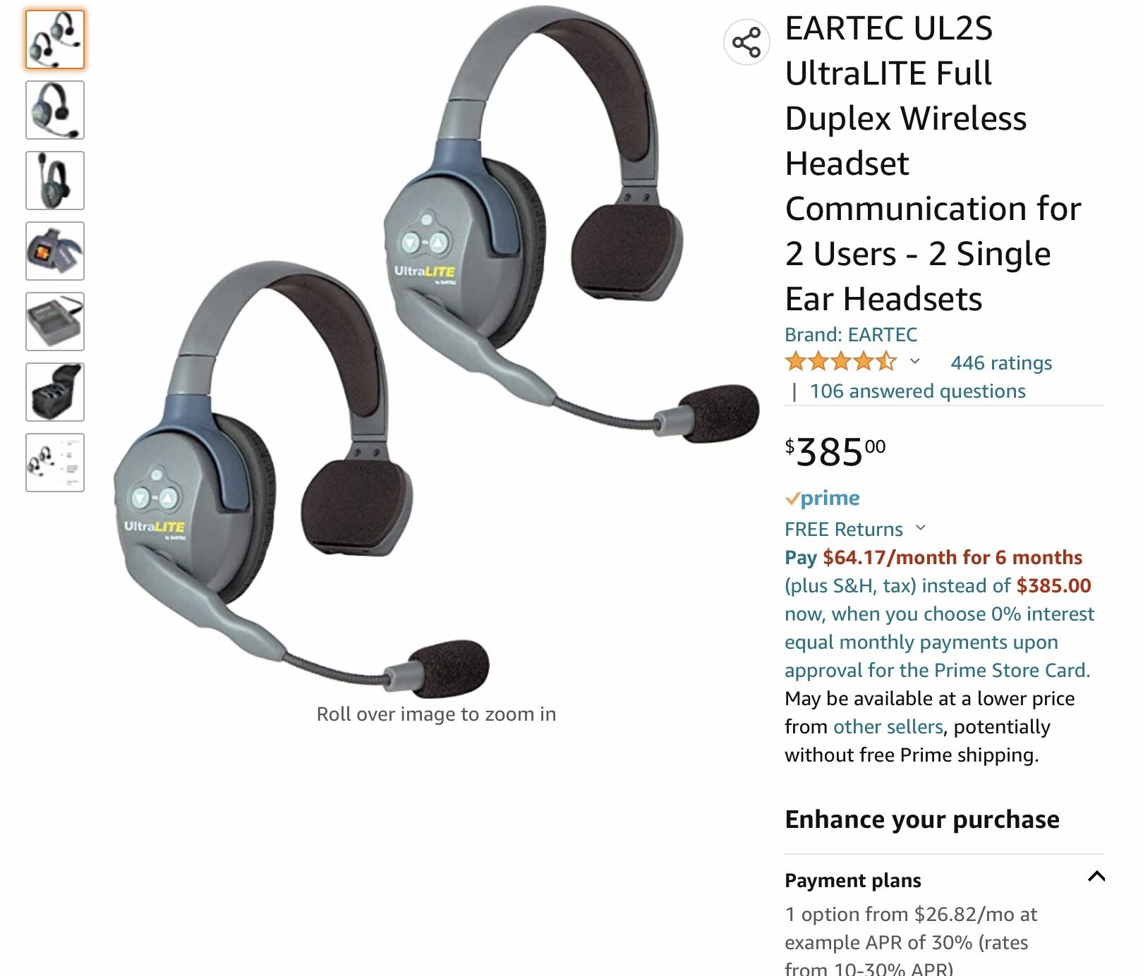 Ear-tech Wireless Headsets