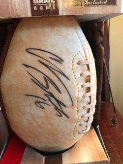Charlie Batch Autographed Football