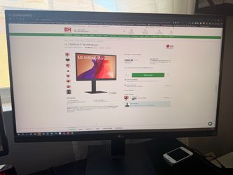 LG 27BA45U-B 27" 4K HDR Gaming Monitor