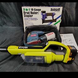 Ryobi Sander Ryobi Vacuum And Brad Nailer Stapler
