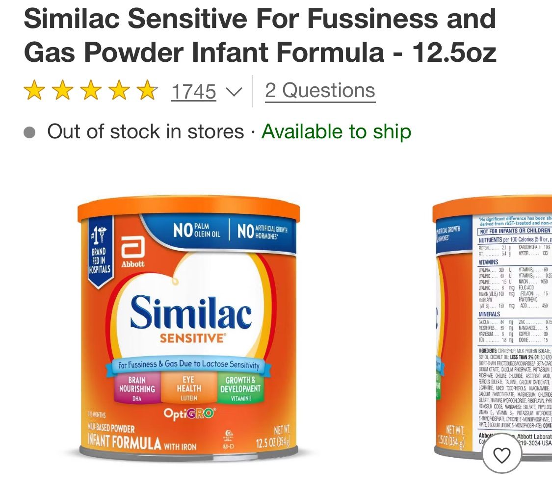 Similac Sensitive