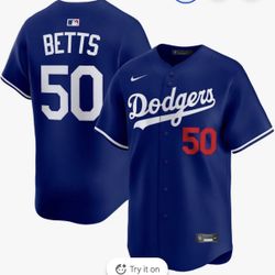 Dodgers Betts Jersey Small Thur 3xxx 