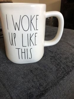 Rae Dunn 2017 I woke up like this