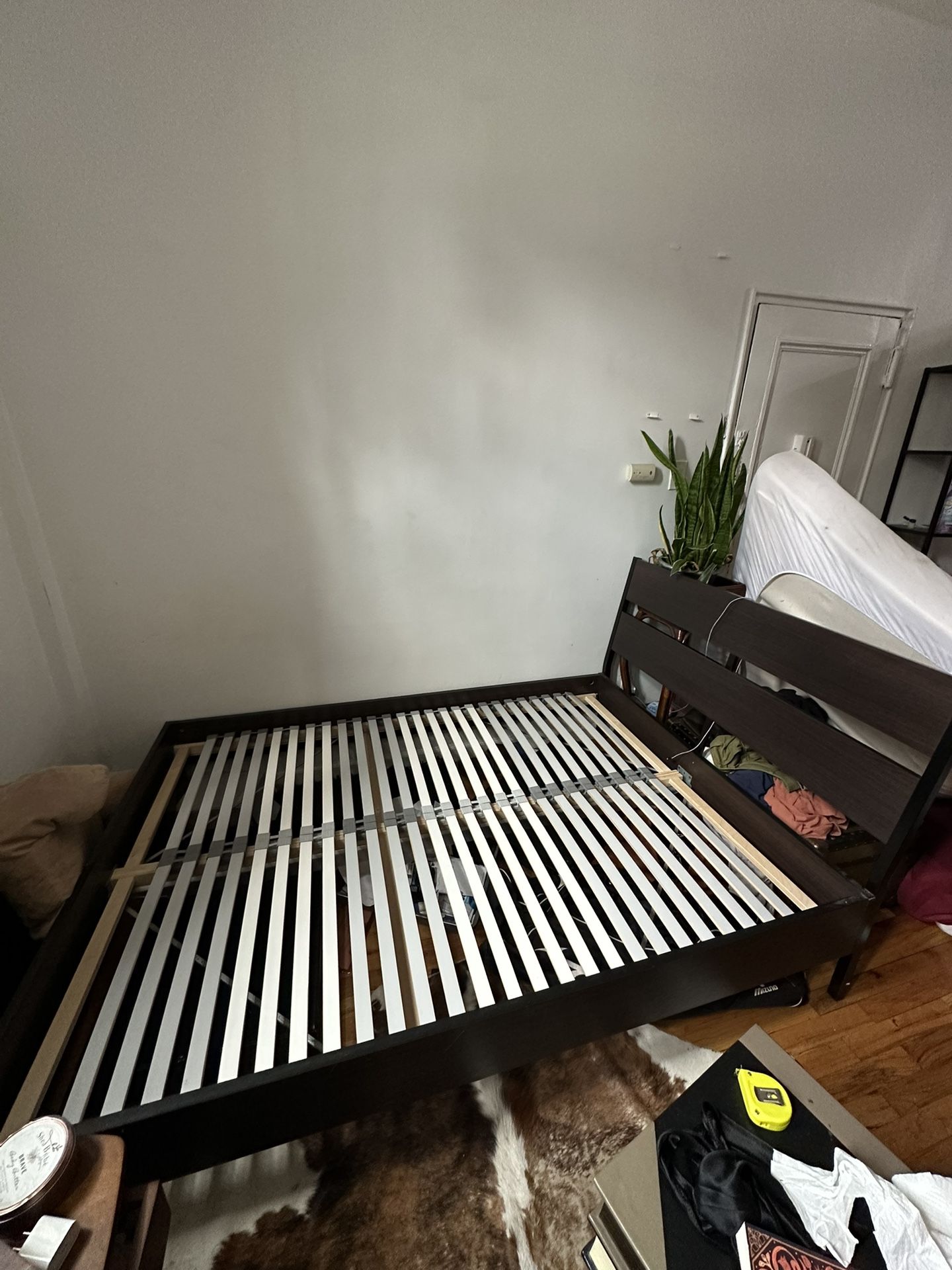 IKEA Full size Bed Frame + Headboard + Wood Slats