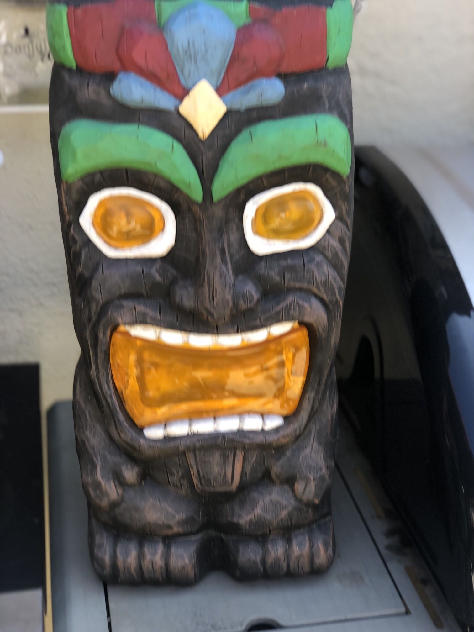 Tiki Lighted Statue Hawaiian Large