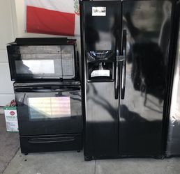 Microwaved stove and Refrigerator