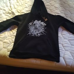 Sp5der Black Spider Web Hoodie