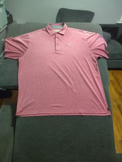 Donald Ross Polo Golf Men's XXL Red Solid Shirt Short Sleeve  W / Logo...