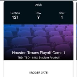 Texans Playoff Tickets 