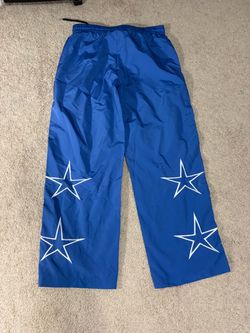 Blue Wind Pants with White Star Print