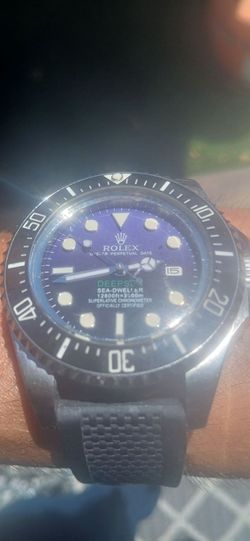 Sea-Dweller Deep Blue Dial Stainless Steel Rotating Bezel Men’s Watch |