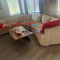 Three 3 Pcs Pieces Sofa Sectional Couch