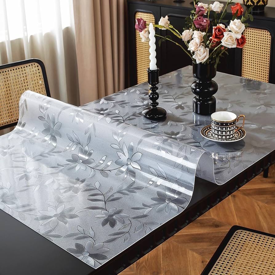 Floral Table Protector 42 x 60 Inch