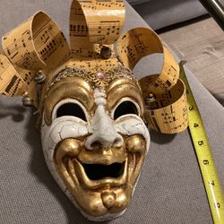 Venezia Venetian Music Mask with original Italian shop label Trilly