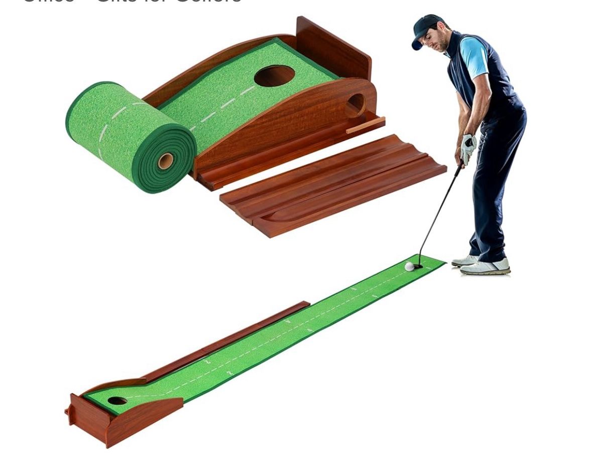 Golf Putting Mats Indoor Golf Putting Green with 1/2 Hole