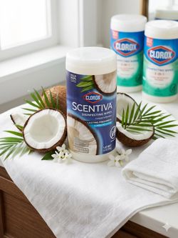 Clorox Scentiva Disinfecting Wipes Coconut & Waterlily