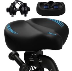 2026 Ultra-Wide Oversized Comfort Bike Seat Cushion - Memory Foam Bicycle Saddle (Universal Fit)