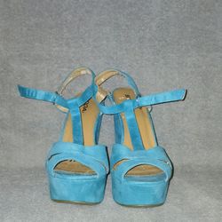 Suede Wedge Heels