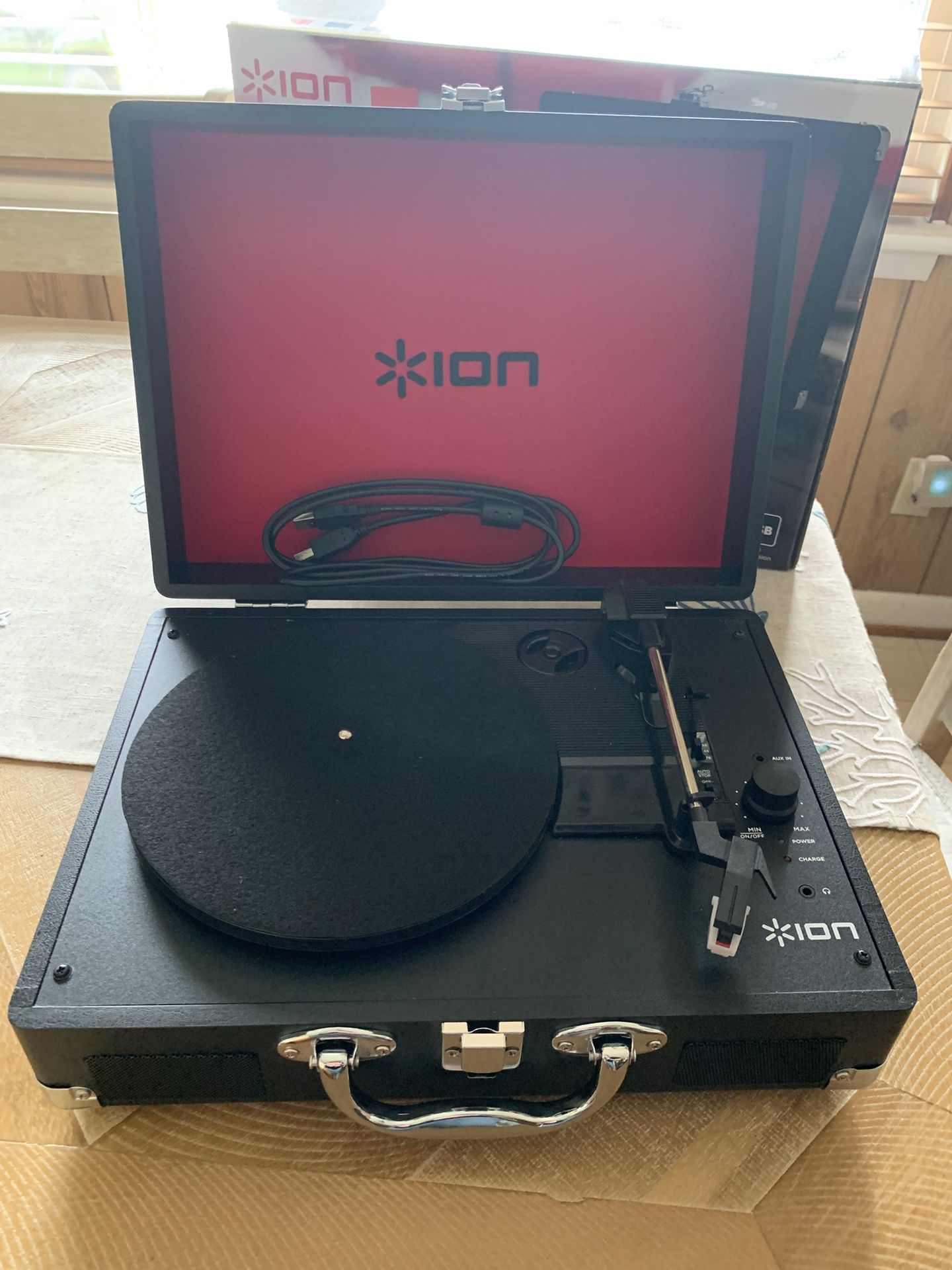 Ion USB Portable Suitcase Turntable Record Player