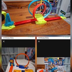 Hot wheels track playset cars toys