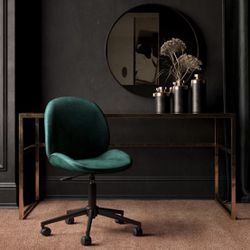 ⭐️New Emerald Green Velvet Office Chair. P/U By ASHLAN AND TEMPERANCE IN CLOVIS