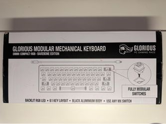 Glorious GMMK 1 60% (Gateron Black Ink V2 switches)