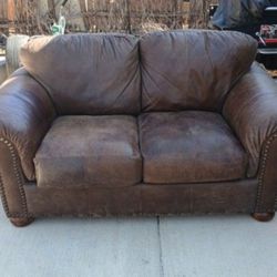 Suede Love Seat