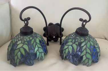 Vintage Victorian Bronze Wall Mounted Lamps