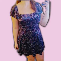 Hot Gal | Velvet Dress | Large | Dresses | Purple |