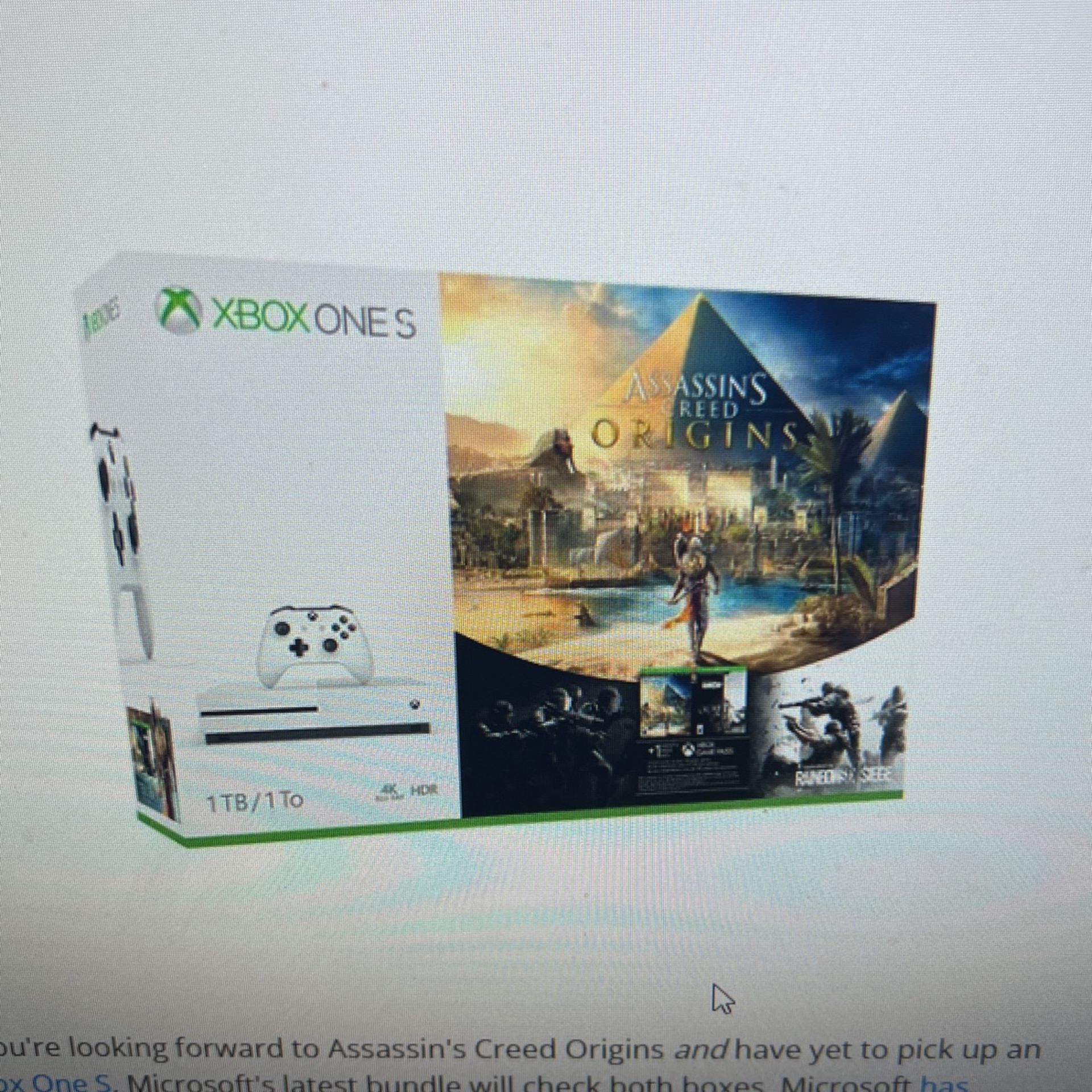 Xbox One S Assassins Creed Origins Bundle