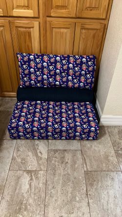 Doggy bed brand new never used custom-made blue and multicolor