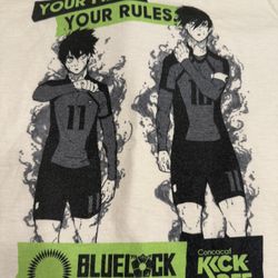 Blue Lock Manga Kids Large  T-shirt -NEVER WORN /NEW