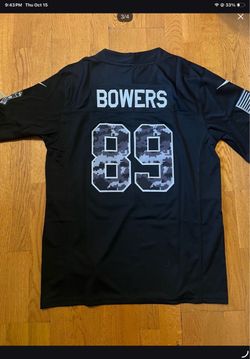 Bowers #89 Black Camo NFL Football Jersey Size Available (S,M,L,XL,2XL,3XL