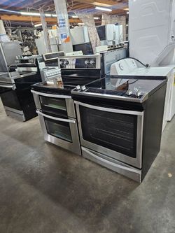 Huge Liquidation Sale and repair going on today Management and landlord special Certified Refurbish Washer Dryer Fridge Stove Oven Stackable Free Warr