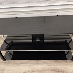 Black Glass Tv Stand 