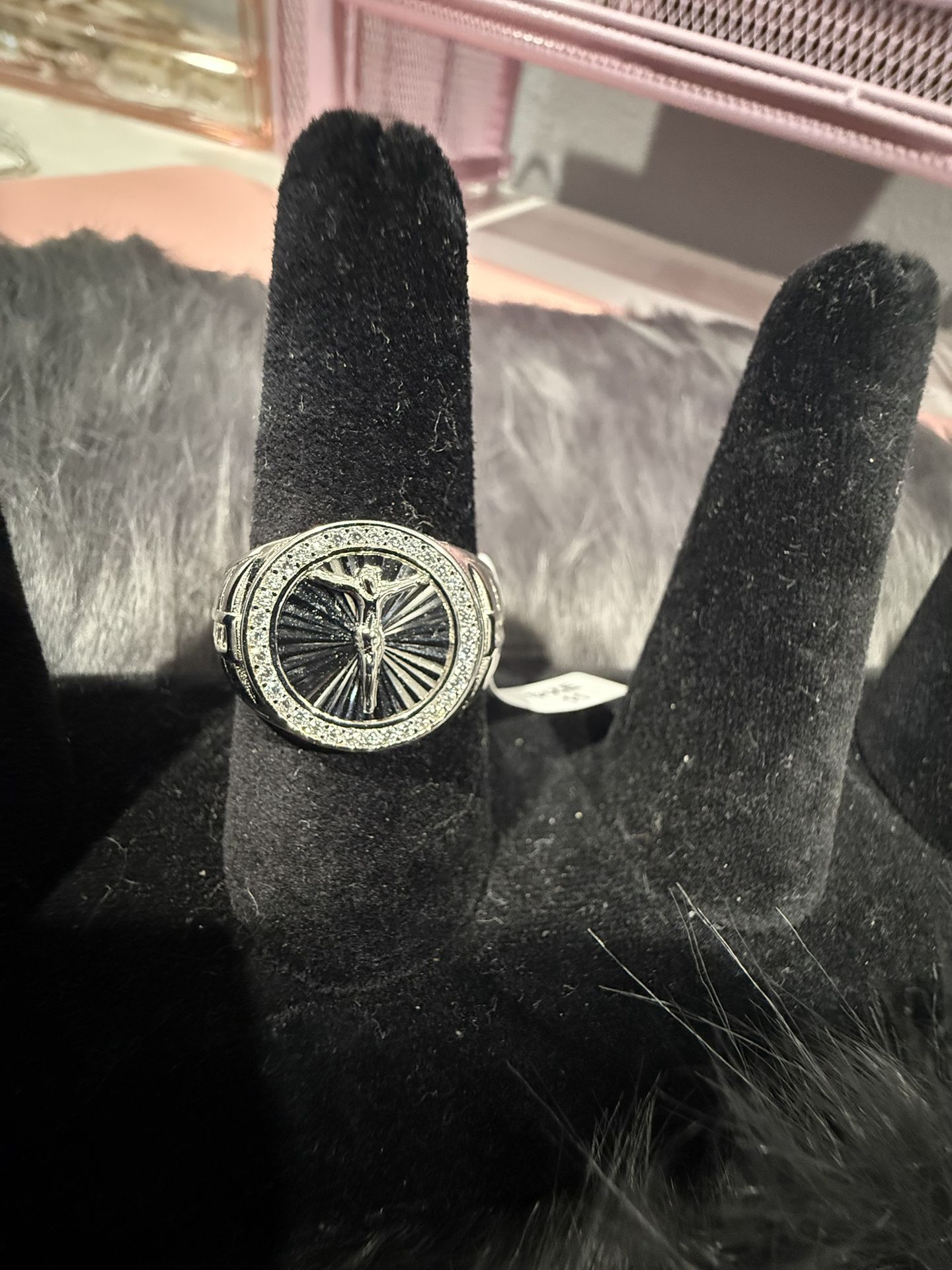 925 Silver Jesús Ring For Men