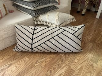 CB2 36" Forma Long Textured Throw Pillow