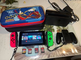 Nintendo switch, games and cases all included!!