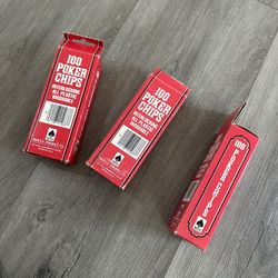 Three Complete Boxes Hoyle Poker Chips