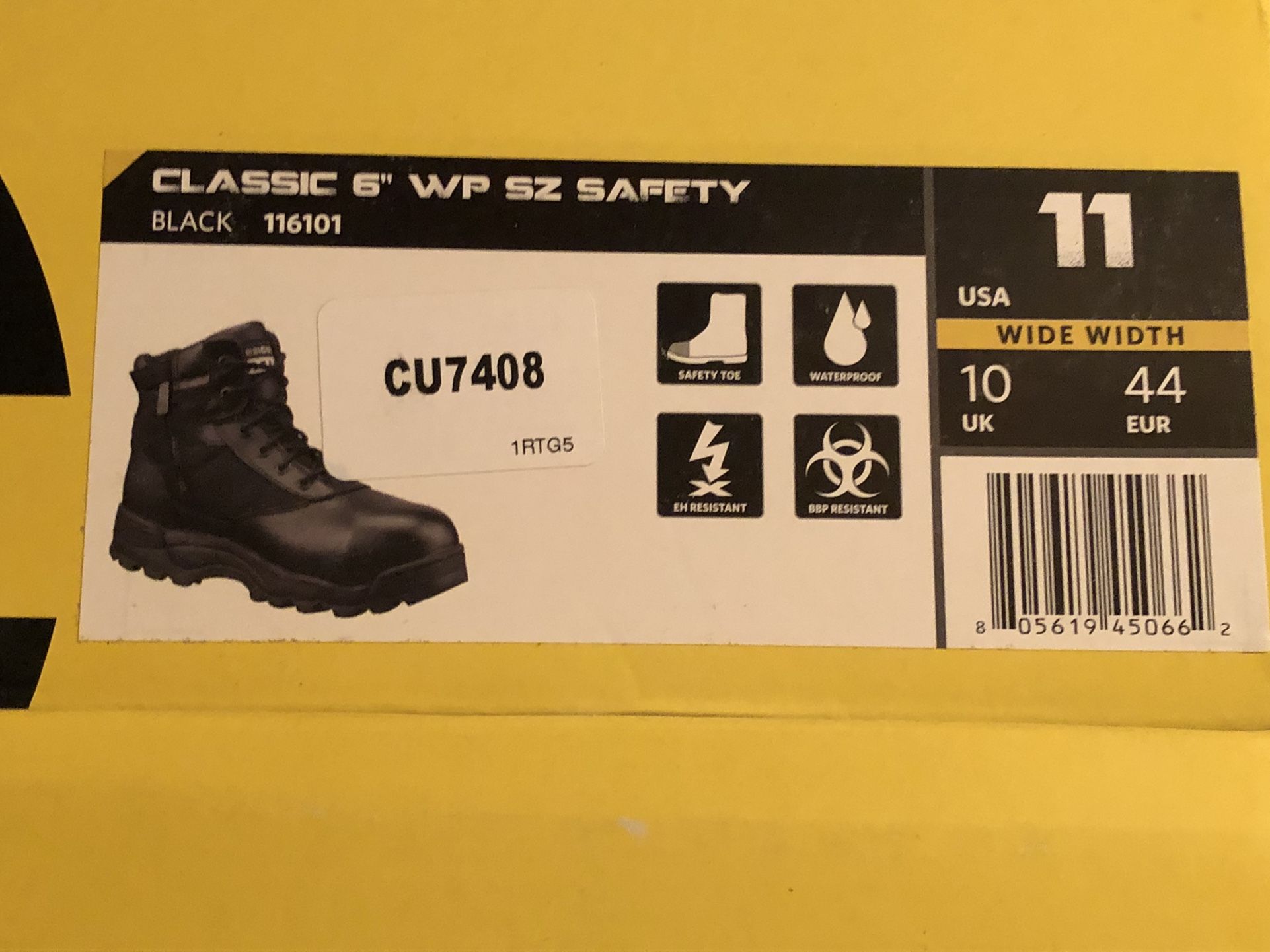 S.W.A.T. Tactical Strong Men Black Military Boots- New