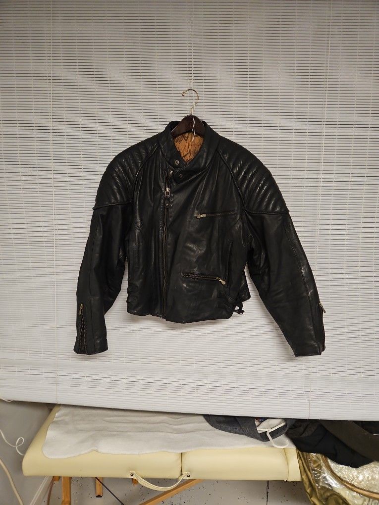 Vintage All Leather Motorcycle Jacket