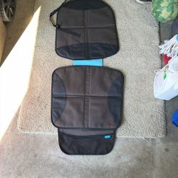 Child Car Seat Protector with Grime Guard™ Fabric, Dark Grey