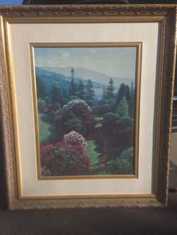 Henry Peters Original Signed Oil Painting – Large 40" x 48" Framed Landscape