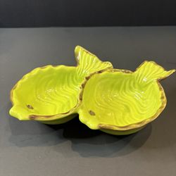 Dish, plate an Italy. Hand painted 7x1.8x5” used, has 1 chip.