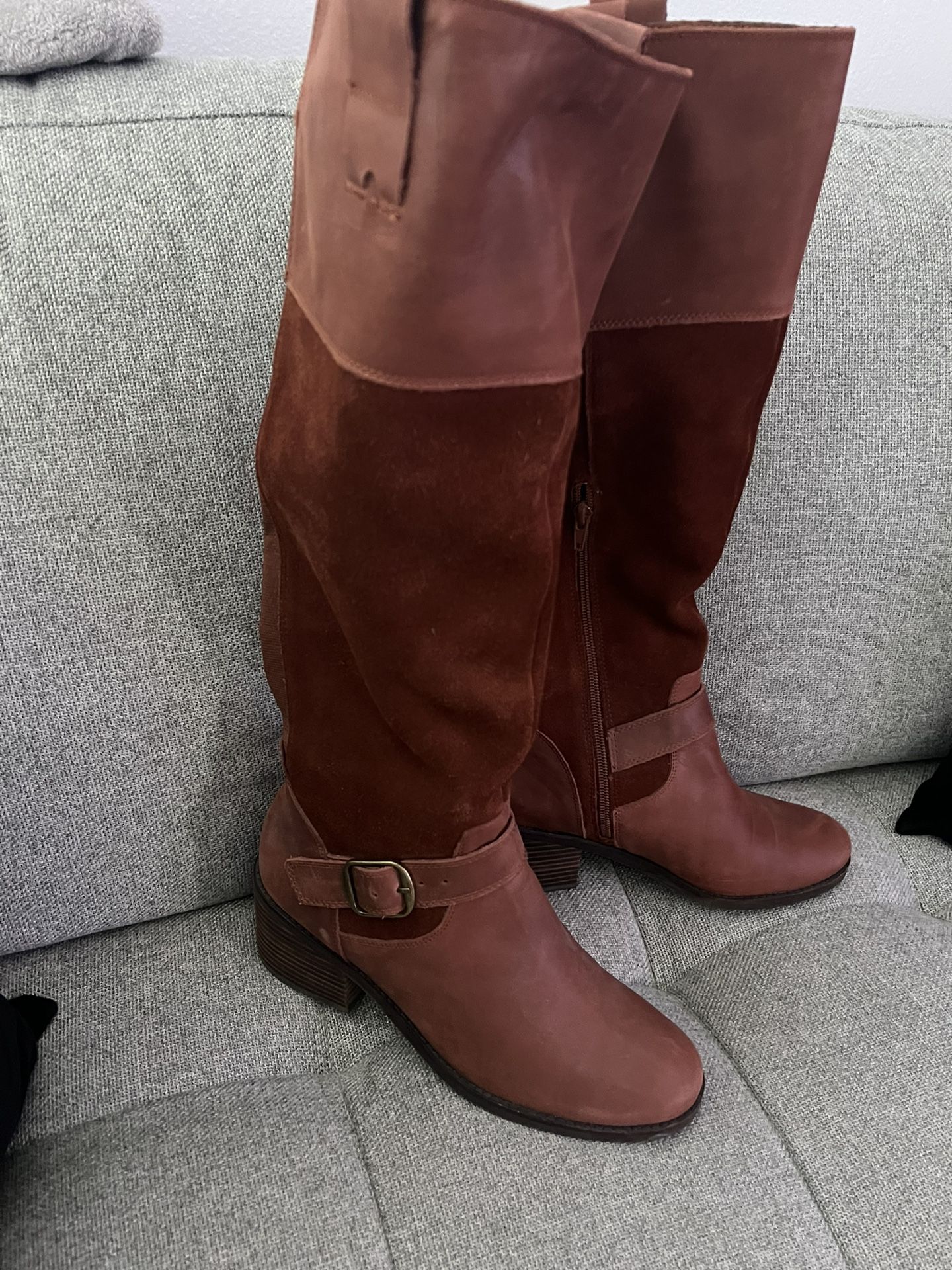 Leather Tall Boots