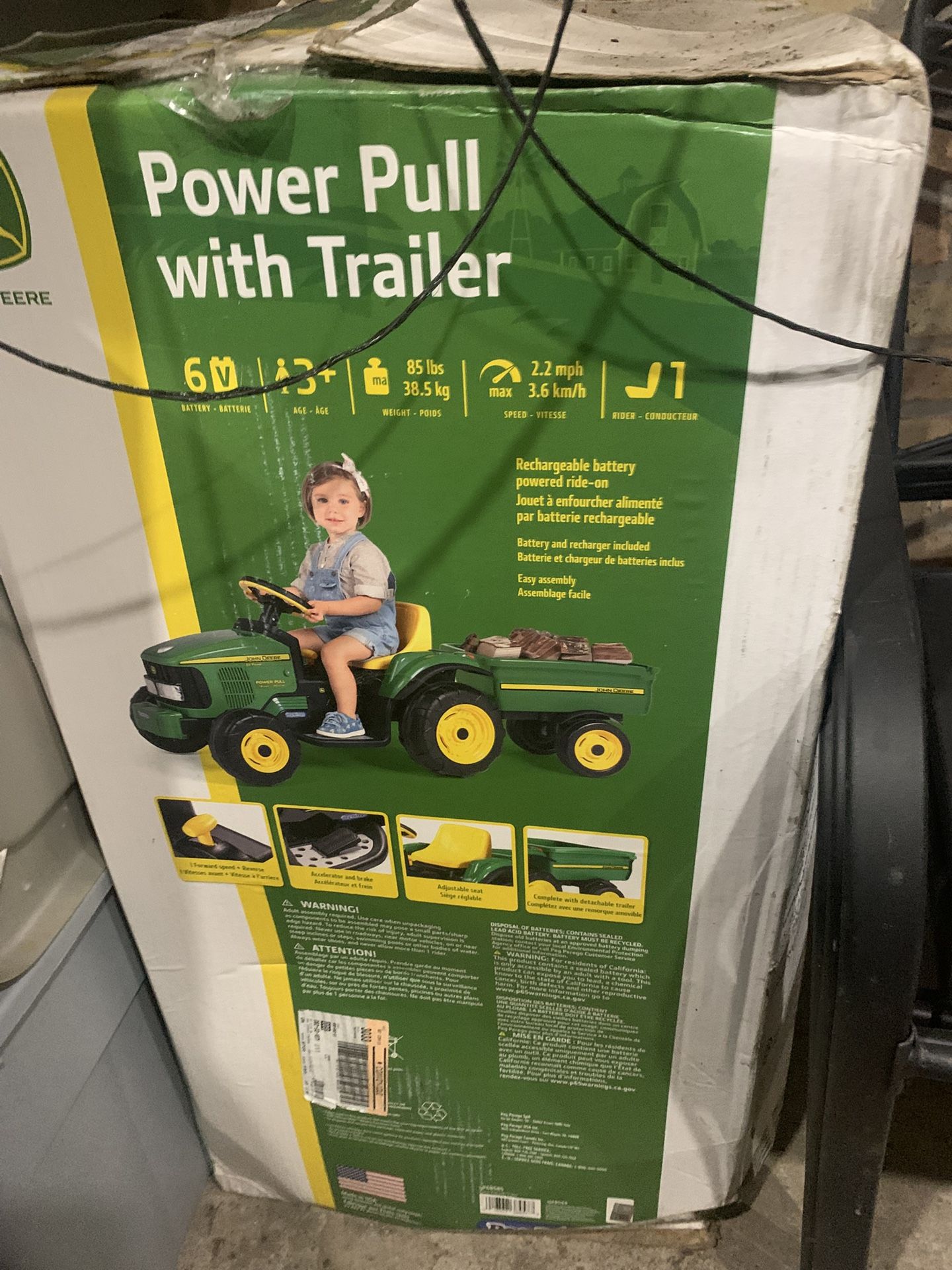 Power Pull With Trailer Kids Toys