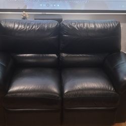 Pending Sale-La-z-boy Lazyboy Leather Recliner Loveseat Sofa 