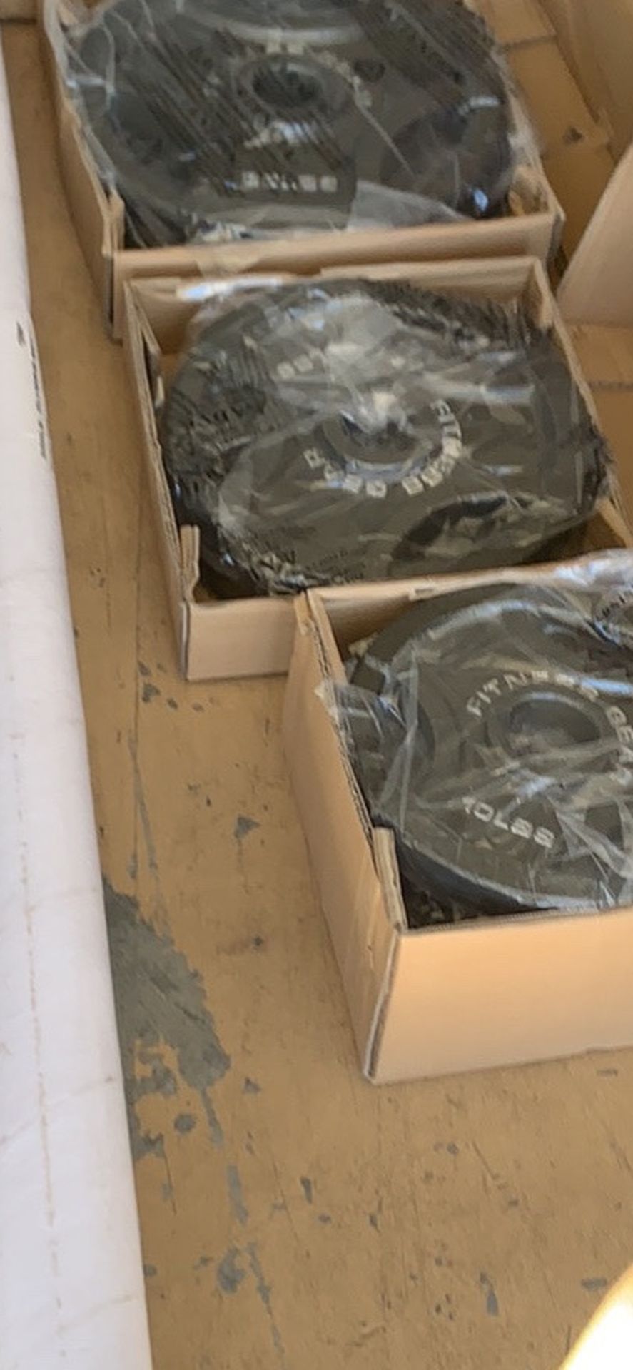 Full Set Of 300 Pounds Olympic Plates With Bar